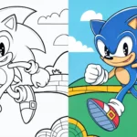 Sonic Coloring Pages