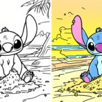 Stitch coloring pages