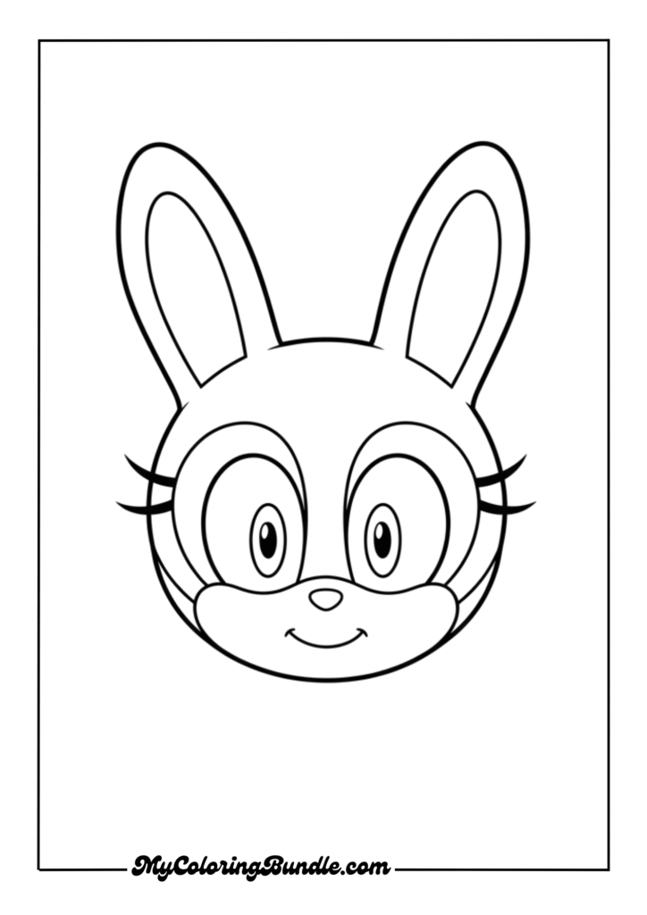 Cream the Rabbit mask