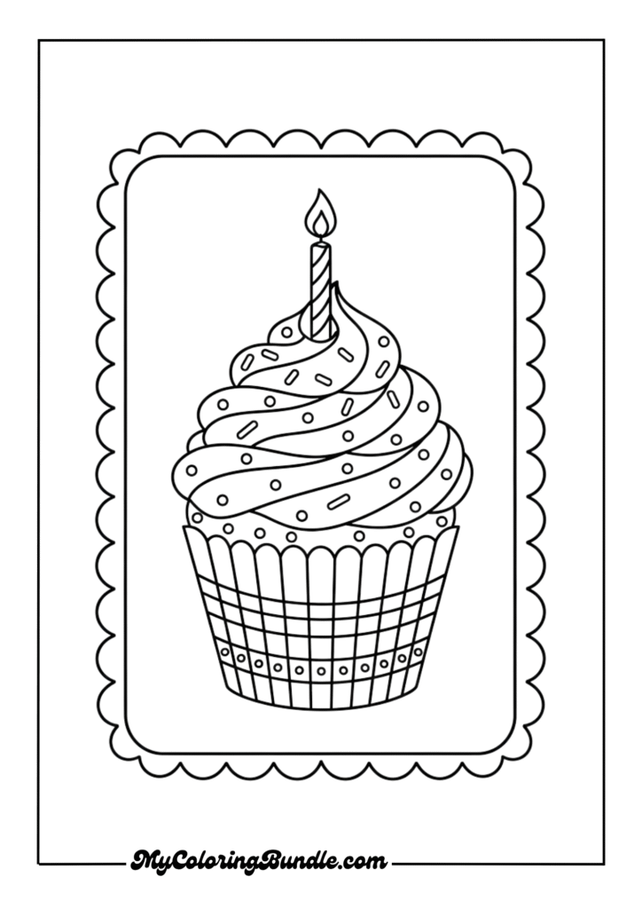 Cupcake Banner Piece