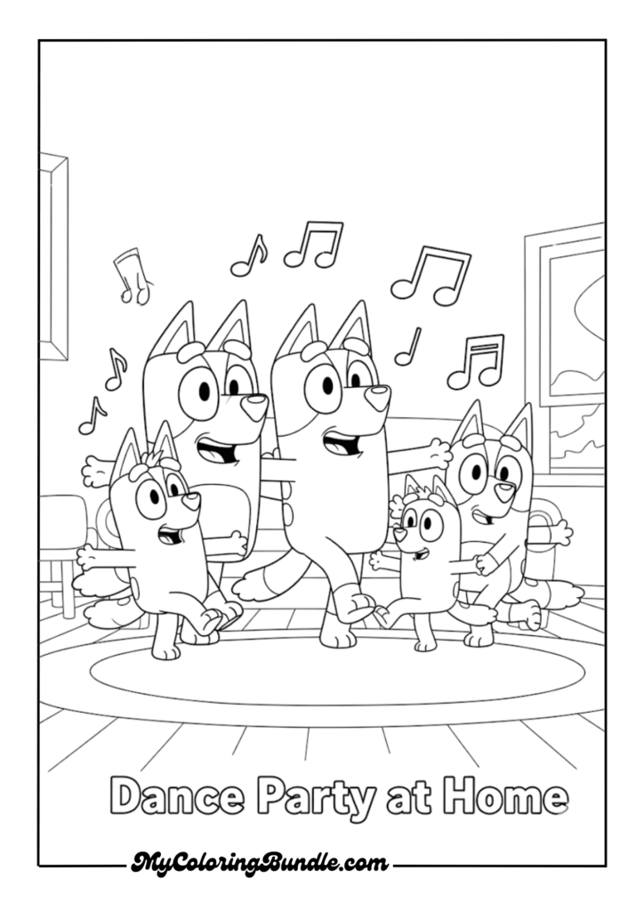 Heeler family dance party
