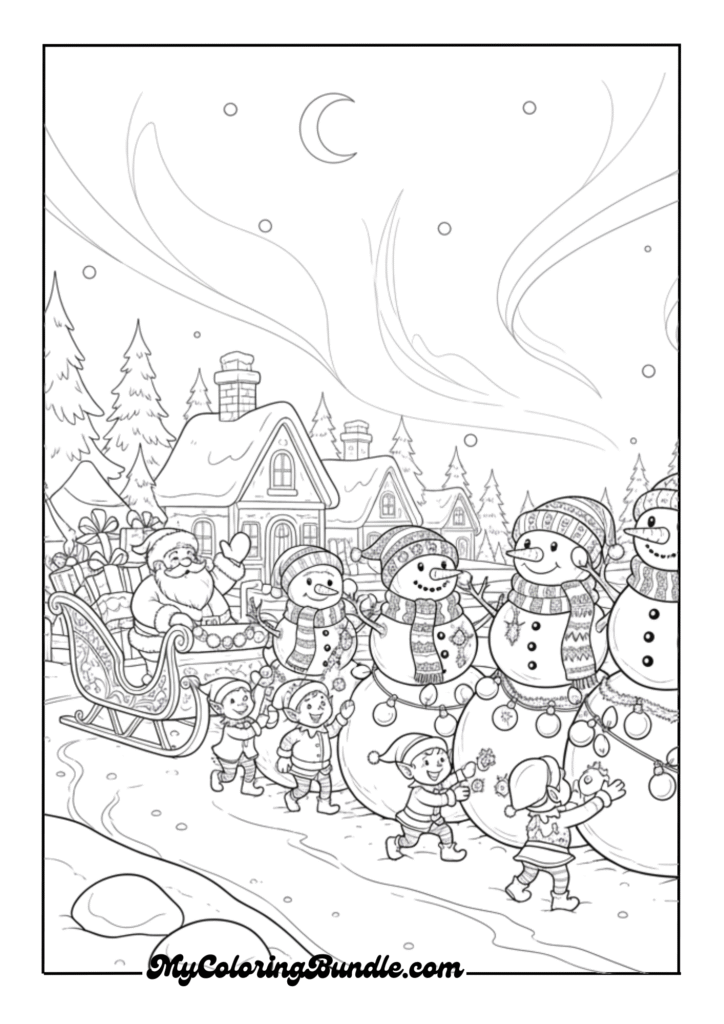 Decorating the Snowman Parade