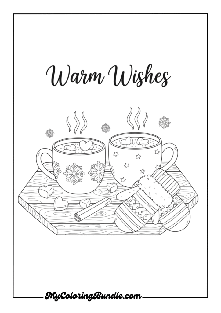Hot Cocoa and Mittens Card
