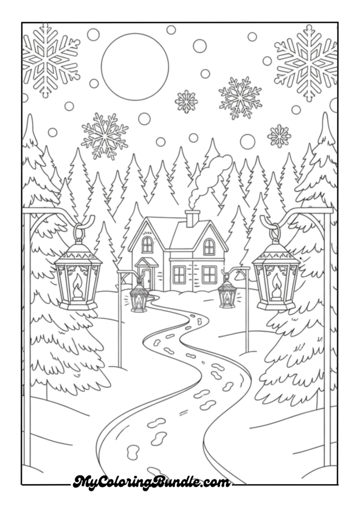 Lanterns in the Snow