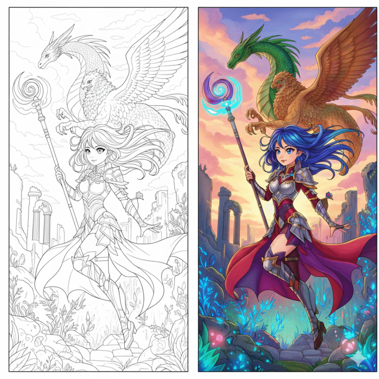 Anime Coloring Pages