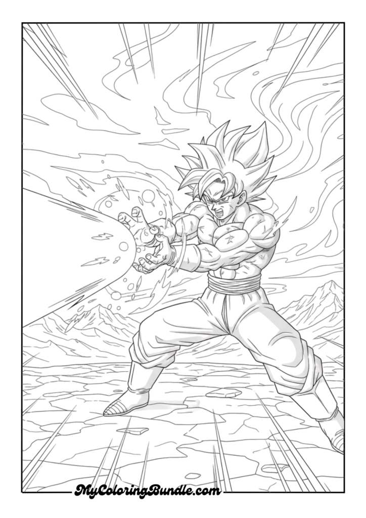 Final Energy Blast Pose