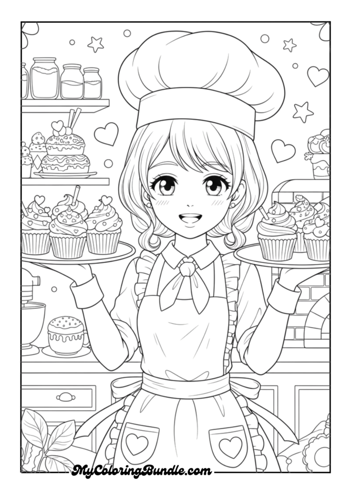 Sweet Dessert Chef Girl