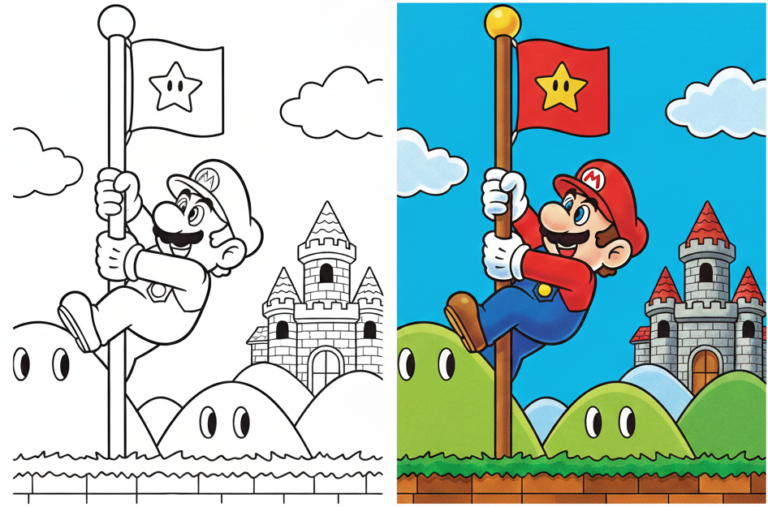 Mario Coloring Pages
