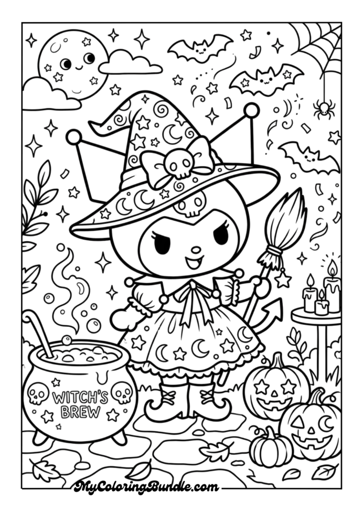 Kuromi Witch Costume