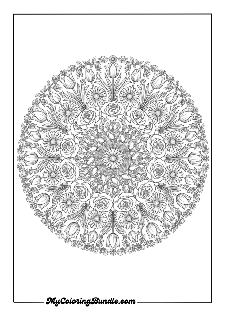 Blooming Garden Mandala