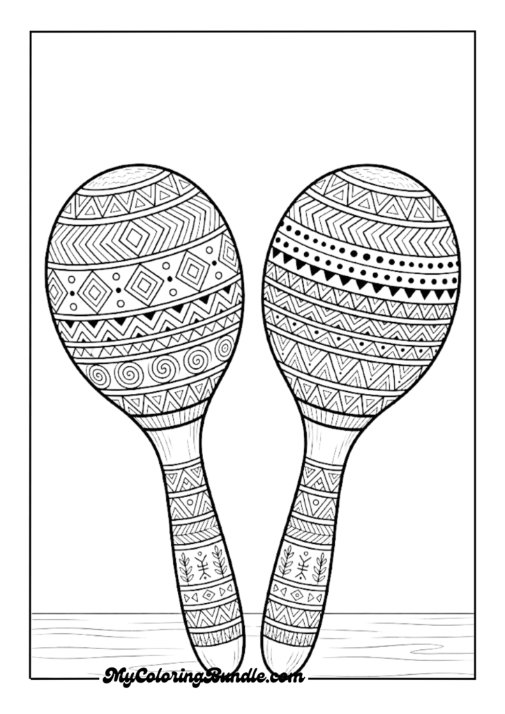 Classic Maracas Pair Close-Up