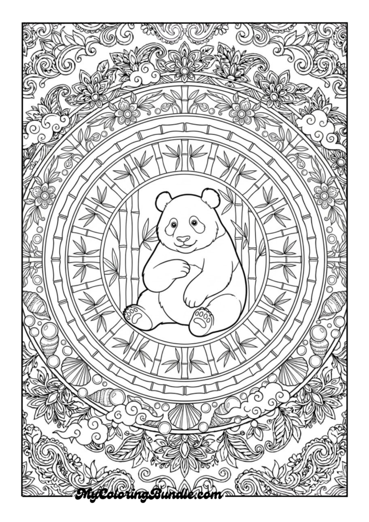 Cute Panda Mandala