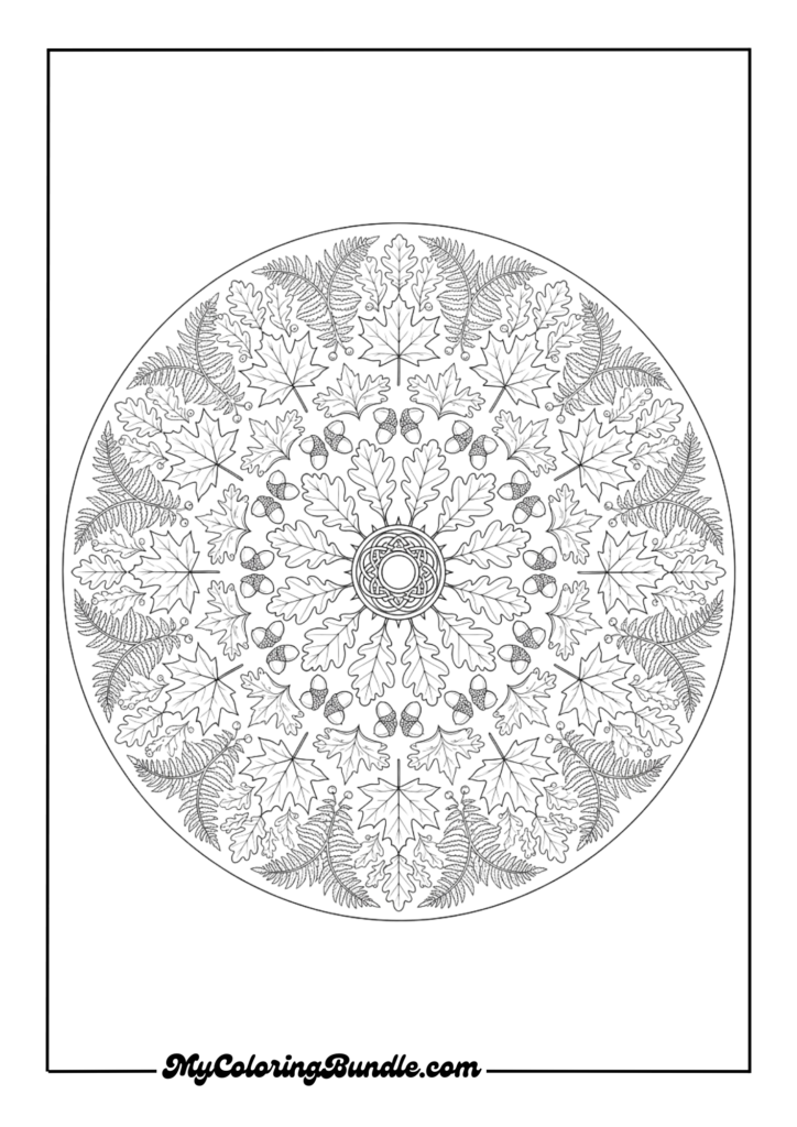 Forest Leaves Mandala