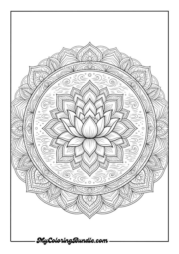 Lotus Serenity Mandala