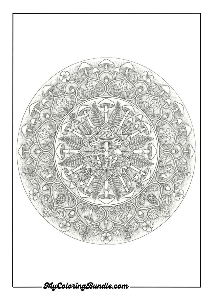 Mushroom Forest Mandala