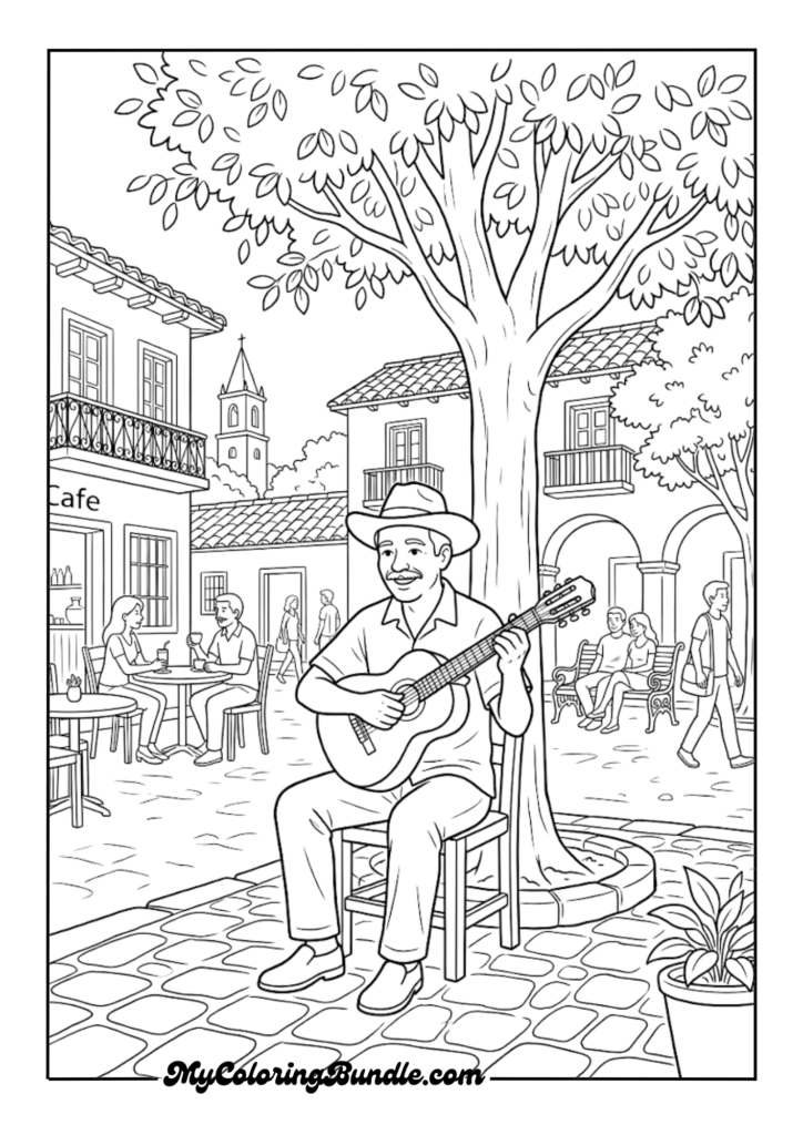 Music in the Plaza Scene