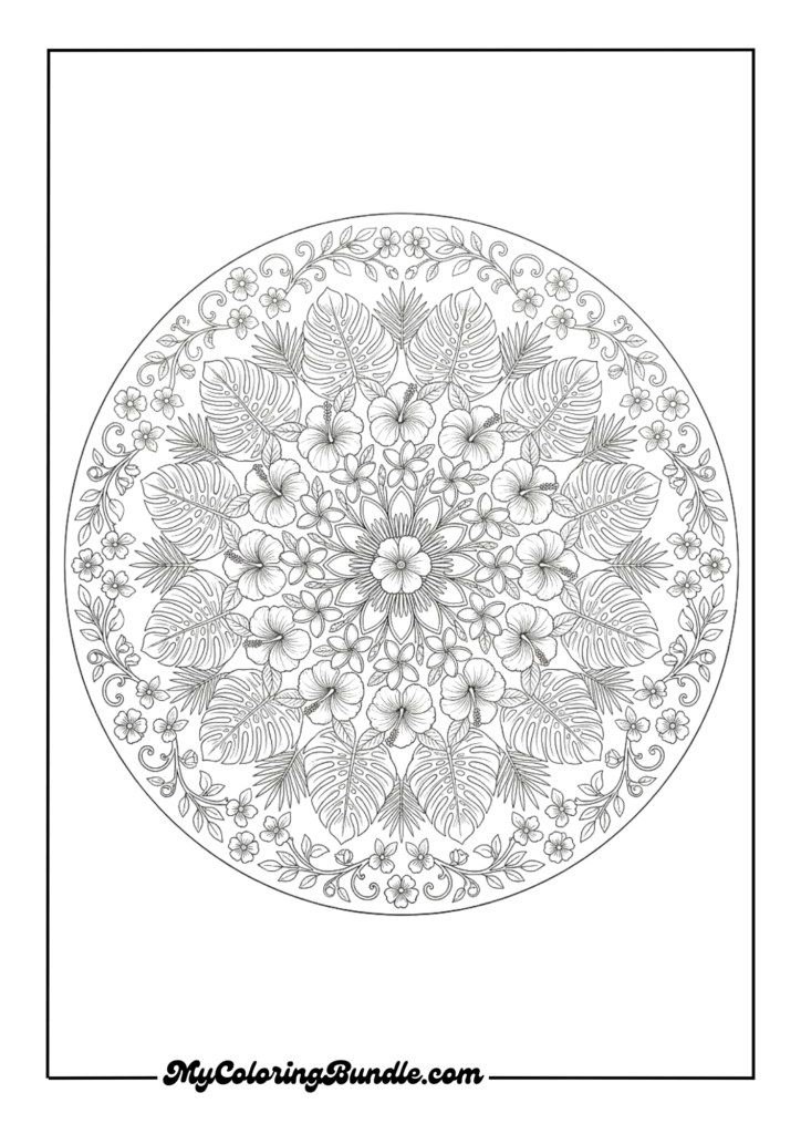 Tropical Paradise Mandala