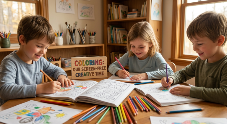 Coloring as a Screen-Free Activity for Kids