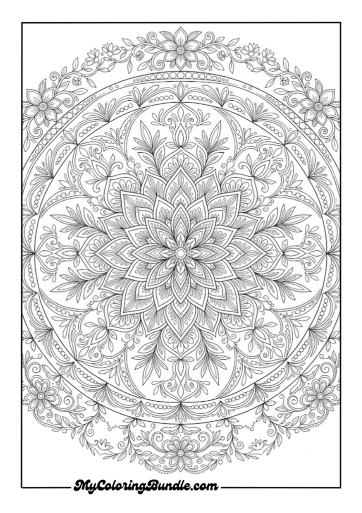 Floral Harmony Mandala