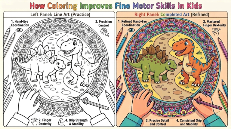 How Coloring Improves Fine Motor Skills in Kids