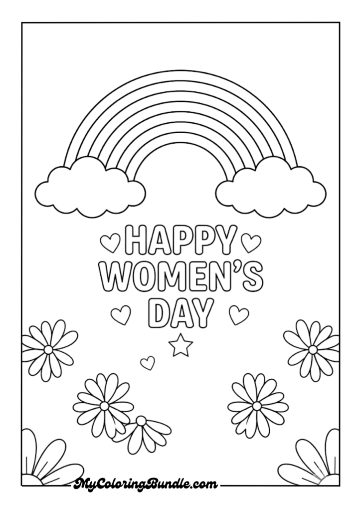 Rainbow & Cloud Page