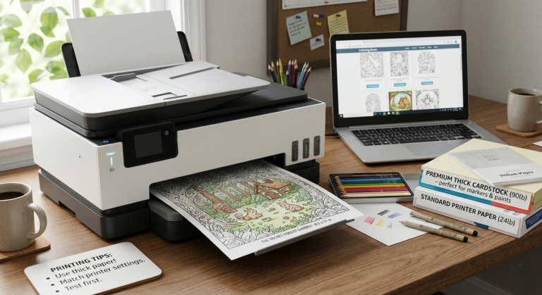 How to Print Coloring Pages the Right Way