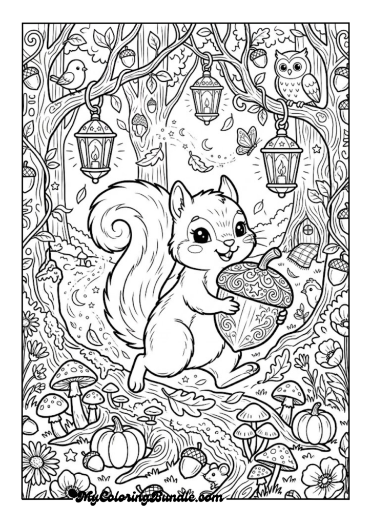 Magical Autumn Squirrel Adventure