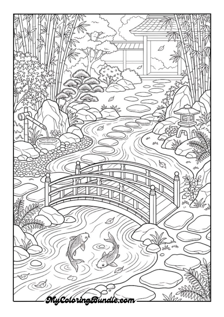 Peaceful Zen Garden Scene