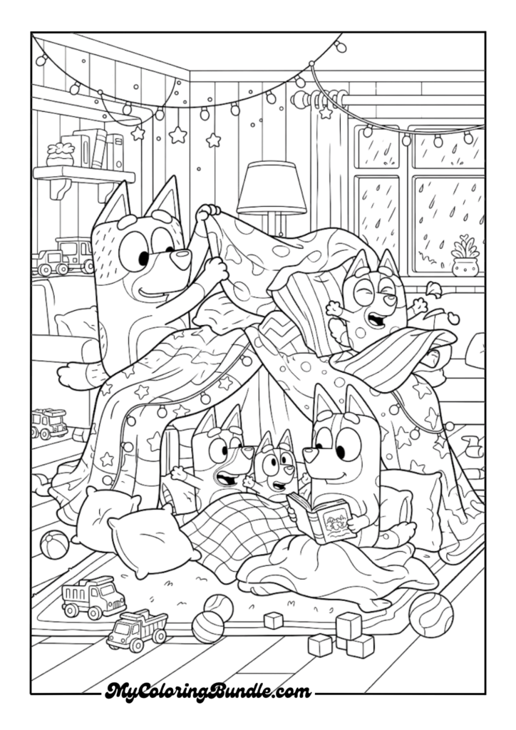 Rainy Day Blanket Fort Adventure
