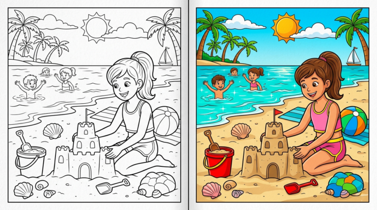 Summer Coloring Pages for Kids